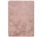Tapis Intérieur 80x150 Cm Rose Poudré Rectangulaire Alpaca Shaggy Uni
