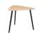 Table Basse Triangle Bois Naturel - Noir - 64 X 64 X 48 Cm