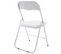 Chaise Pliable Brille Pate Blanc 45x44x78cm