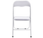 Chaise Pliable Brille Pate Blanc 45x44x78cm