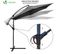 Parasol Deporte 3m Gris Fonce Avec Housse De Protection