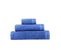 Lot De 3 Serviettes Casual Bleu Mer 30x50+50x100+70x140 Cm