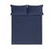 Drap De Lit Pure  Bleu Marine 160x280 Cm