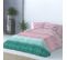 Housse De Couette Elyse  Rose/vert/bleu 260x240 Cm