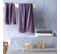 Lot De 3 Serviettes Palace Violet 30x50+50x100+70x140 Cm