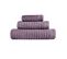 Lot De 3 Serviettes Palace Violet 30x50+50x100+70x140 Cm