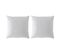 Lot De 2 Housses De Coussin Jacquard Dorya-b 50x50 Cm Blanc