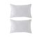 Lot De 2 Housses De Coussin Jacquard Tevere-b 30x50 Cm Blanc