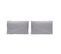 2 Taies D'oreiller En Percale De Coton Pure 50x75  Cm Gris