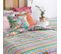 Housse De Couette Réversible 100% Coton Lola A-b 140x200 Cm