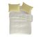 Housse De Couette 100% Percale Coton Organic Bengale 140x200 Cm Jaune