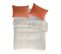 Housse De Couette Lin/coton Organic Maho 155x220 Cm Orange Foncé