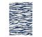 Tapis Bleu Peinture Abstrait Design Plat Jibra Bleu 140x200