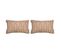 2 Housses De Coussin 85% Coton 15% Lin Formentera Coord 30x50 Cm Corail