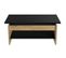 Table Basse Décor Chêne Et Noir Relevable L 100 X P 50 X H 44 Cm Happy