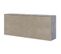 Stone Buffet - 4 Portes + 3 Tiroirs - Décor Béton Et Blanc - L 206 X P 45 X H 83,4 Cm