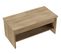 Table Basse Elsa - Avec 2 Plateaux Relevables - Décor Chêne - L 100 X P 50 X H 44 Cm