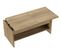 Table Basse Elsa - Avec 2 Plateaux Relevables - Décor Chêne - L 100 X P 50 X H 44 Cm