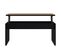 Table basse avec plateau relevable YANA noir et imitation chêne foncé