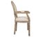 Chaise En Bois Rembourrée Beige 55x46x48/96h