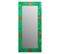 Miroir En Bois Vert 52x1,5x113,5h