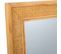 Miroir Mural En Bois Et Grille Marron 60x04x90h