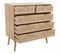 Commode En Bois Et Grille Marron 80x39.5x81h