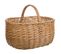 Panier En Osier Marron 41x31x21/33h