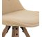 Chaise En Bois Couleur Crème 48x44x47/84h