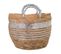 Panier En Fibre Naturelle Marron 28x28x24h