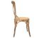 Chaise En Bois Et Assise En Rotin Marron 44x42x46/88h