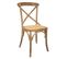 Chaise En Bois Et Assise En Rotin Marron 44x42x46/88h