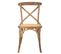 Chaise En Bois Et Assise En Rotin Marron 44x42x46/88h