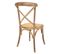 Chaise En Bois Et Assise En Rotin Marron 44x42x46/88h