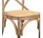 Chaise En Bois Et Assise En Rotin Marron 44x42x46/88h