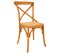 Chaise En Bois Et Assise En Rotin Marron 44x42x46/88h