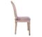 Chaise Rose Rembourrée En Bois 48x46x48/96h