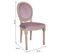 Chaise Rose Rembourrée En Bois 48x46x48/96h