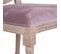 Chaise Rose Rembourrée En Bois 48x46x48/96h