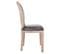 Chaise Grise En Bois Rembourrée 48x46x48/96h