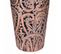 Vase En Métal Couleur Bronze 24x24x54h