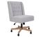 Chaise De Bureau Tapissée Gris 54x43x104h