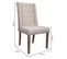 Chaise En Bois Tapissée Couleur Crème 53x53x48/102h