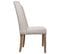 Chaise En Bois Tapissée Couleur Crème 53x53x48/102h