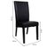 Chaise En Bois Tapissée Noire 49x48x42/102h