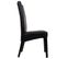 Chaise En Bois Tapissée Noire 49x48x42/102h