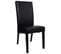 Chaise En Bois Tapissée Noire 49x48x42/102h