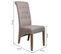 Chaise En Bois Tapissée Gris 44x58x48/107h