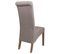 Chaise En Bois Tapissée Gris 44x58x48/107h