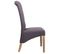 Chaise En Bois Tapissée Gris 44x58x48/107h